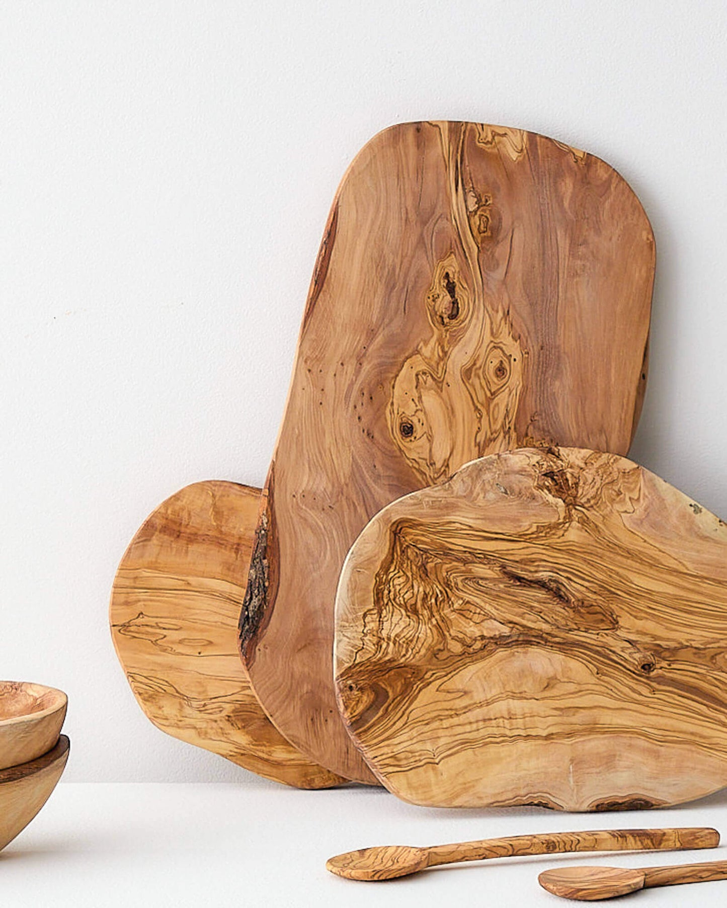 Olive Wood Collection by Fairkind. Handcrafted by master artisans in Tunisia.