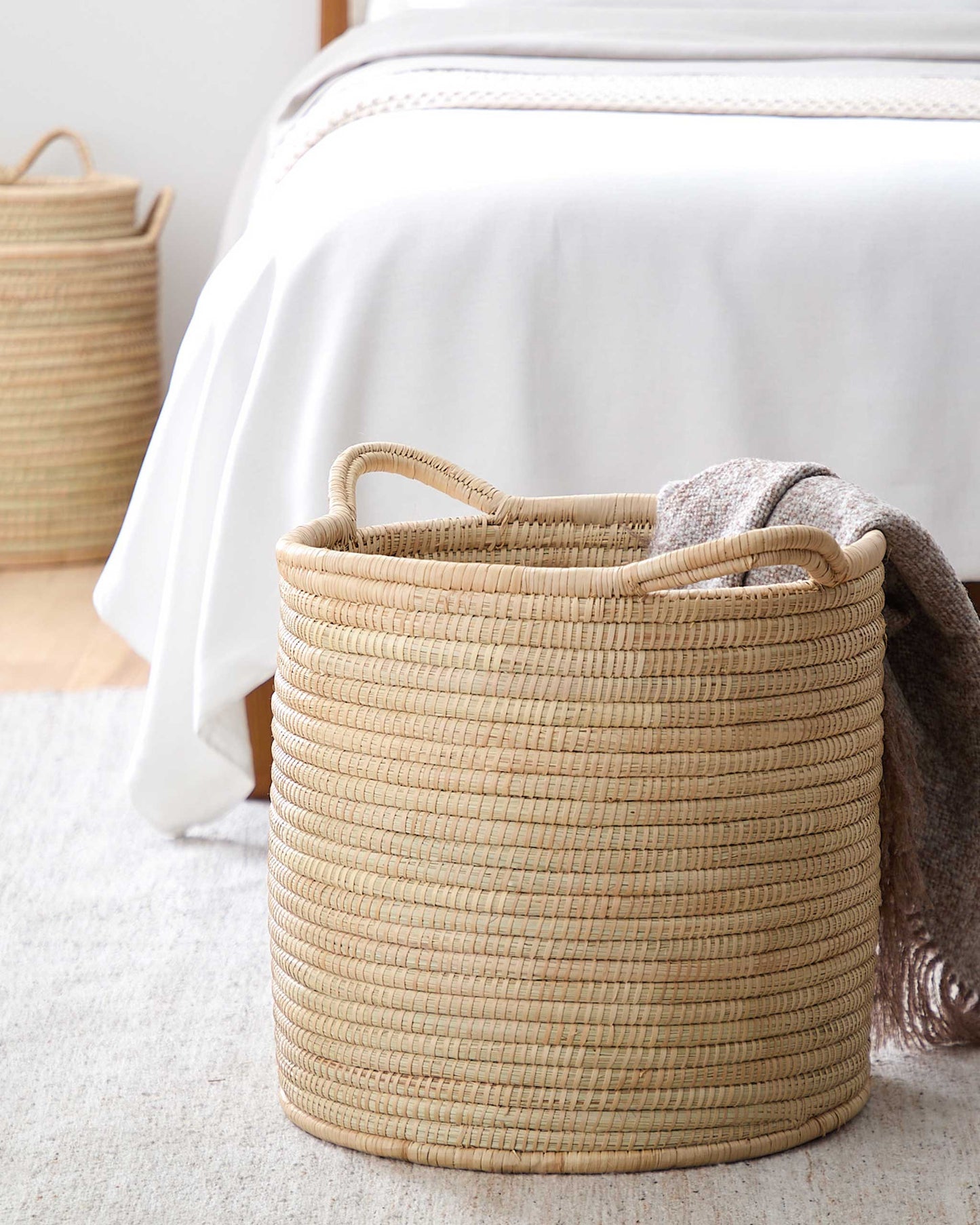 
                  
                    Luka Storage Basket with handles. Malawi Collection by Fairkind.
                  
                