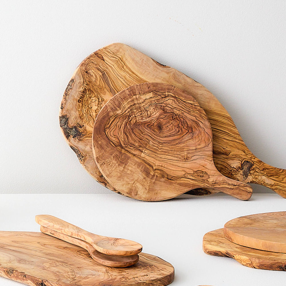 
                  
                    Olive Wood Collection handcrafted in Tunisia by Fairkind.
                  
                