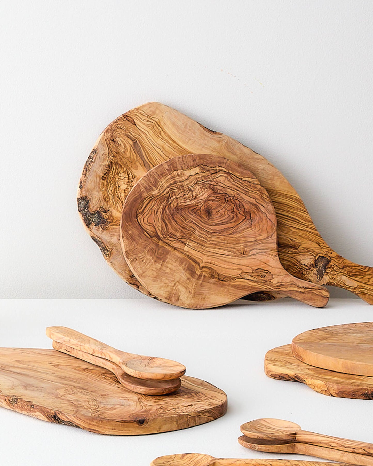 
                  
                    Olive Wood Collection handcrafted in Tunisia by Fairkind.
                  
                