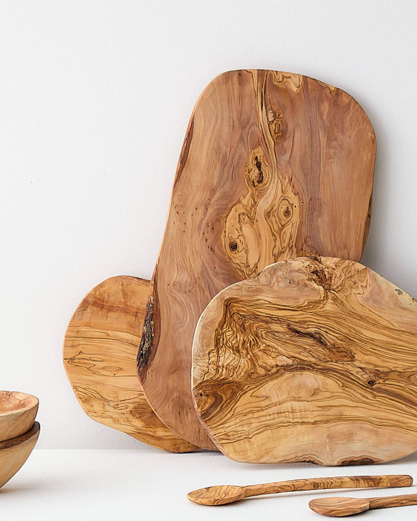 
                  
                    Olive Wood Collection by Fairkind. Handcrafted by master artisans in Tunisia.
                  
                