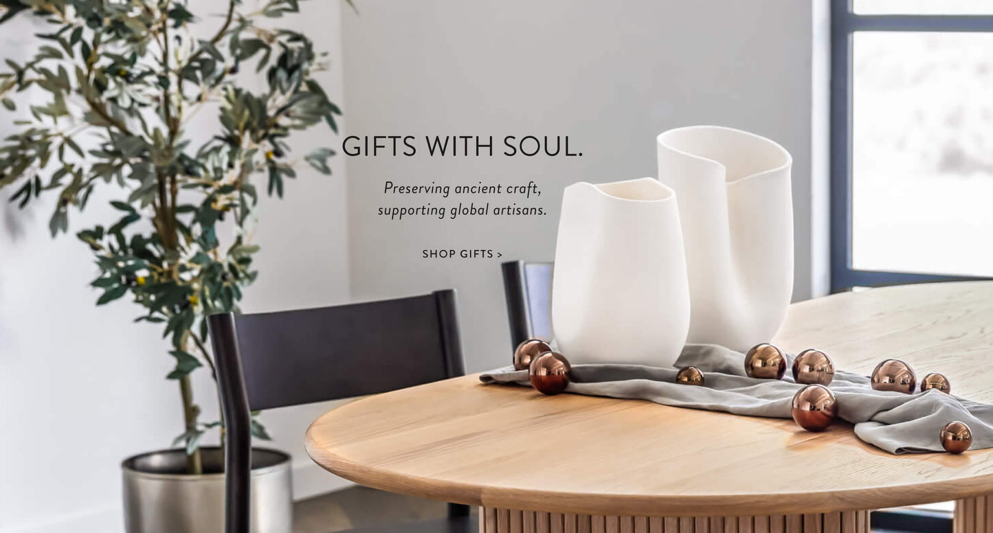 One of a kind gifts that give back. Handmade by artisans around the world and entirely unique.