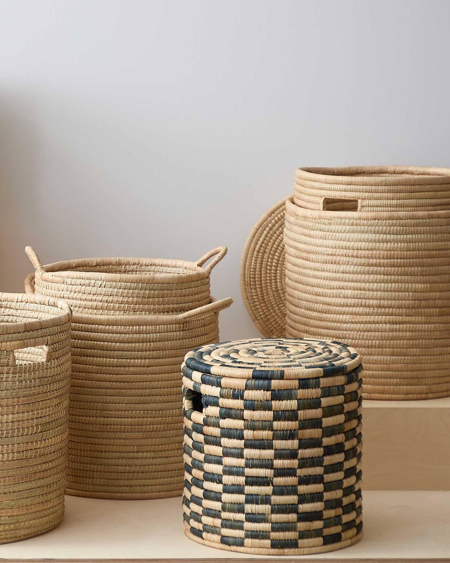 
                  
                    The Malawi Collection by Fairkind. Checkered Azibo storage basket.
                  
                