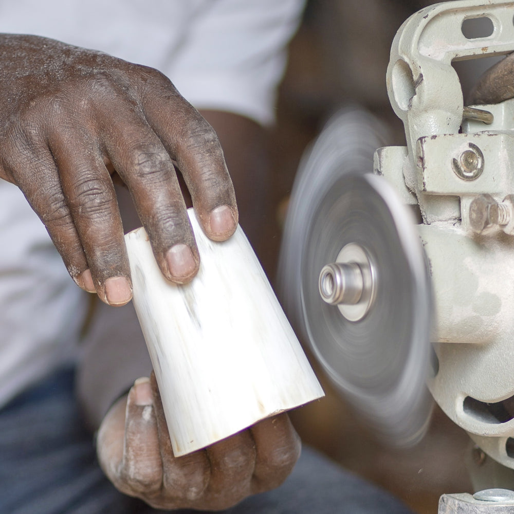 
                  
                    Ugandan artisan making a set of Bahati Tumblers for Fairkind. Ethically sourced and handmade from start to finish.
                  
                