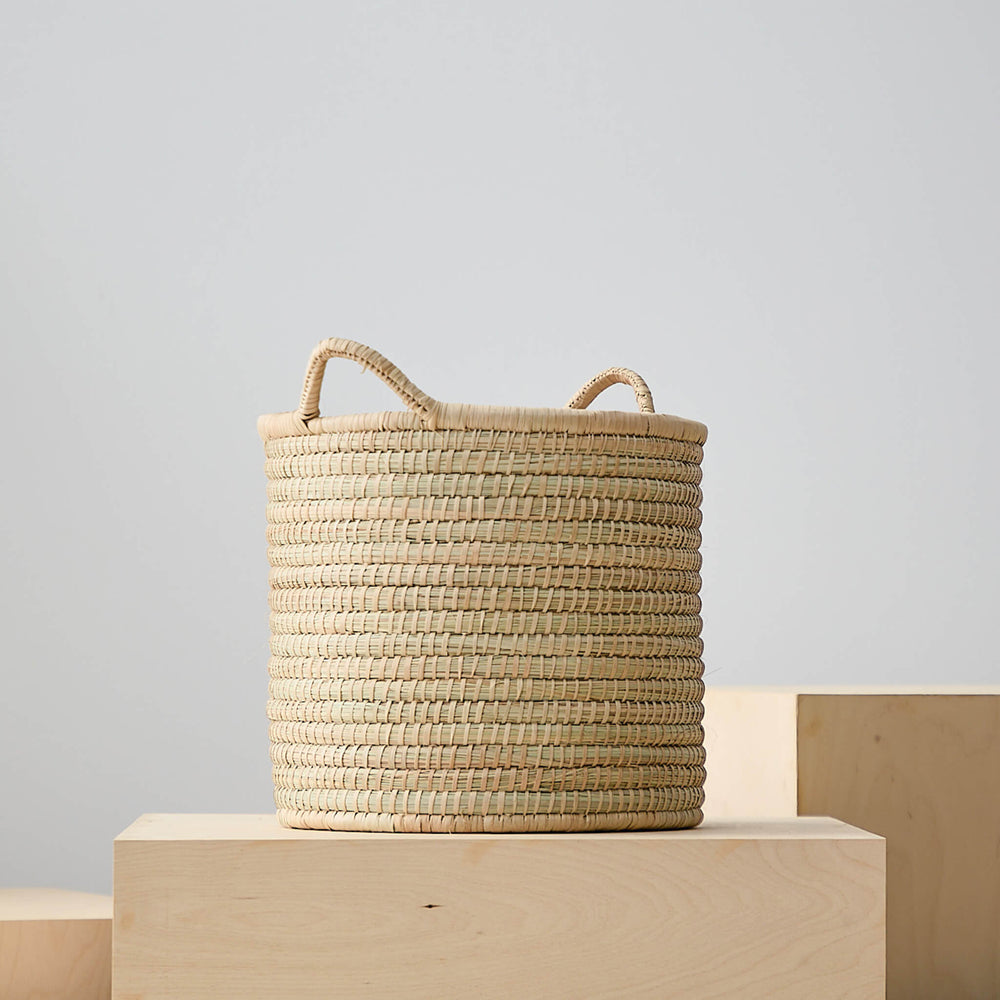 
                  
                    Natural handwoven palm basket. Small Luka Storage Basket.
                  
                